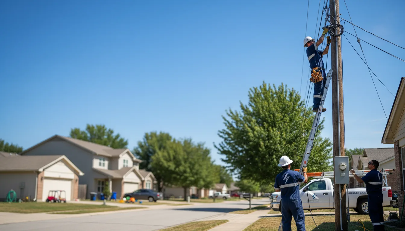 Residential electrician providing installation services in Fayetteville, PA